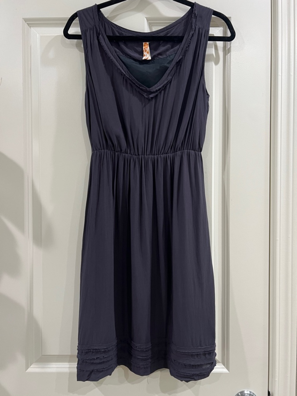 Maeve by Anthropologie Sleeveless Gathered Waist Dress – Charcoal – Size XS